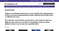 Desktop Screenshot of labelking.nl