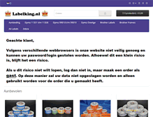 Tablet Screenshot of labelking.nl